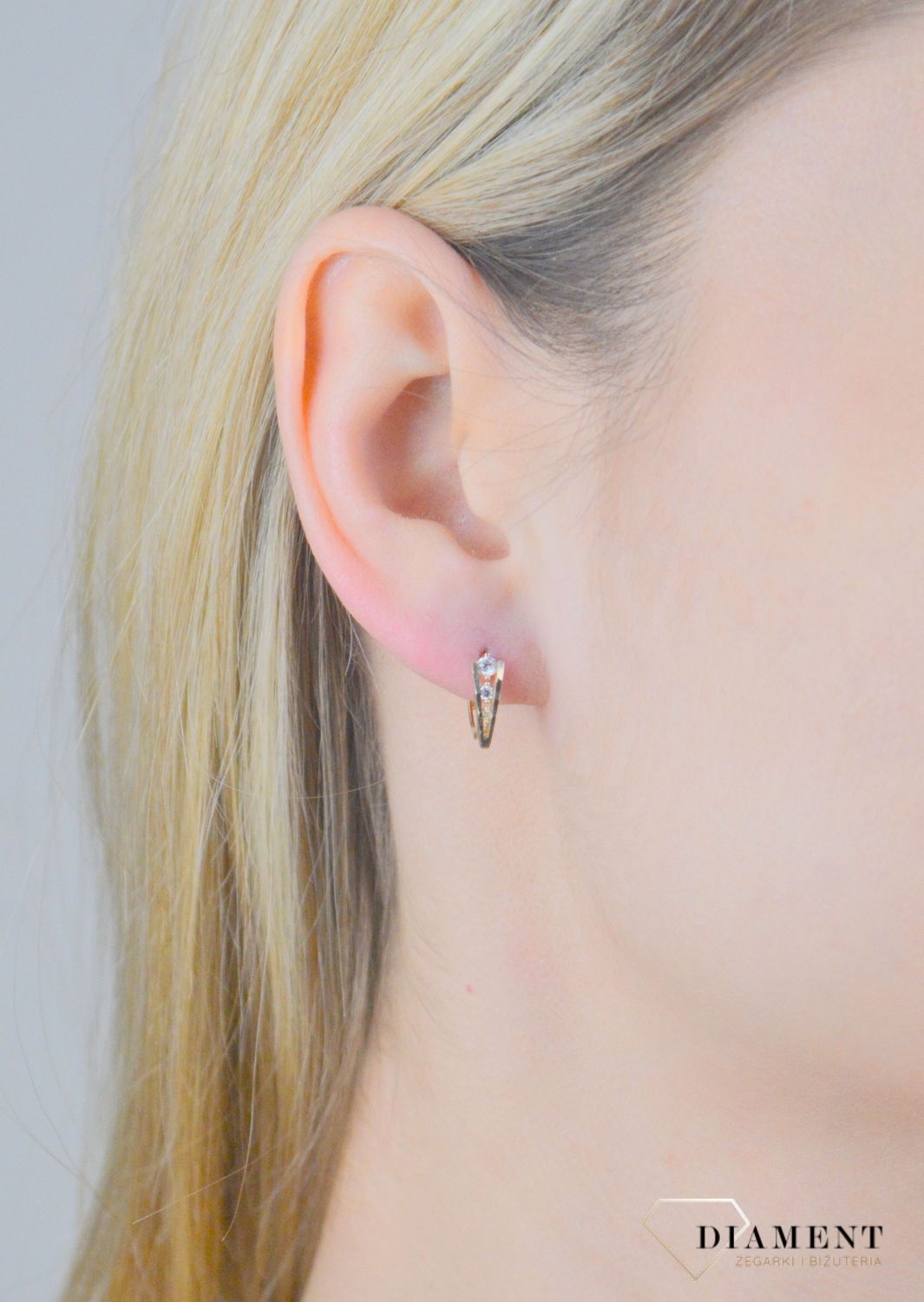 Kolczyki złote kółeczka z ozdobnym elementem próba 375, KL 11253 375 (2).jpg